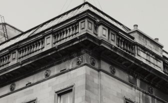 Detail of roof cornice of Renfield Street elevation.