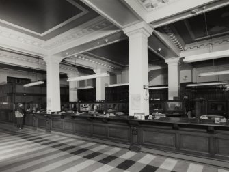 Interior.
View of ground floor banking hall, view from N.