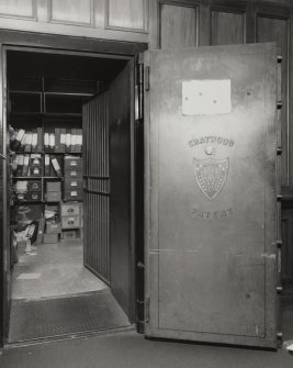 Interior.
View of ground floor banking hall showing Chatwood patent safe.