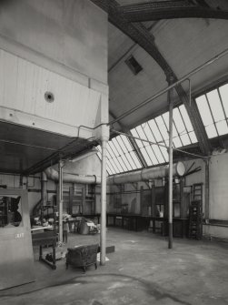 Interior.
View of third floor SE room, mining laboratory, from SW.