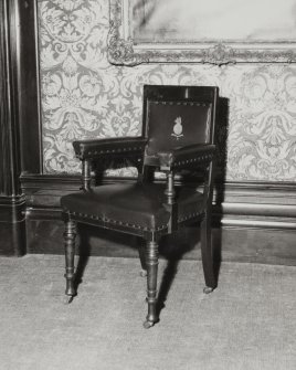 Interior.
View of specimen chair in NW boardroom.