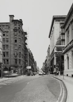 General view of West George Street at junction with West Nile Street from E.