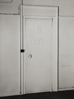 Interior.
View of specimen fire-safe door.