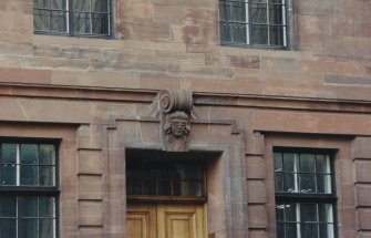 169 - 175 West George Street
View of 'Blind Justice' decoration on main door keystone