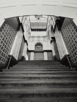 Interior.
View of middle staircase in Merchant's House from ground floor.