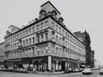 Glasgow, 80-88 York Street.
View from North-West of corner with Argyle Street.