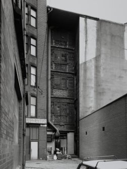 Glasgow, 80-88 York Street.
View of rear of block from East facing onto Robertson Lane.