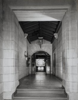 Interior.  Entance vestibule from NE.