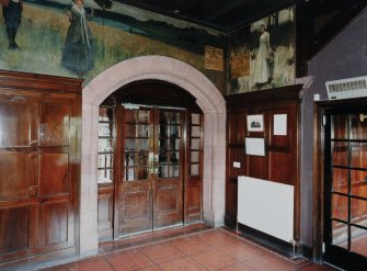 Interior.  Entance hall view from NE.