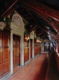 Interior.  North corridor, view from E.