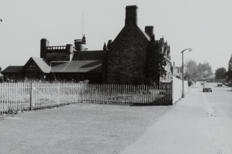 View of rear of building from North.