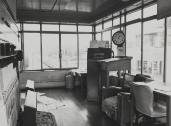 Interior view of signal box