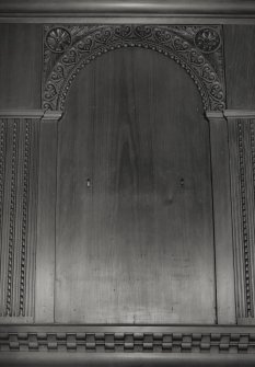 Interior.
Detail of specimen wall panelling.