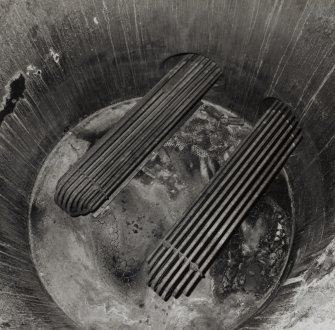 Still House: detail of two steam coils inside wash still