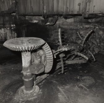 Mash House: detail within mash tun, showing internal machinery