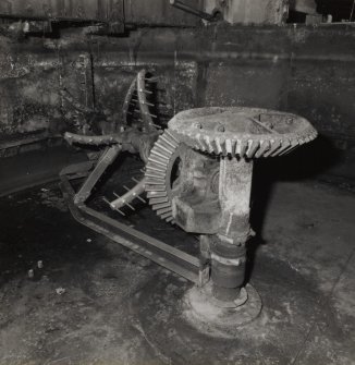 Mash House: detail within mash tun, showing internal machinery