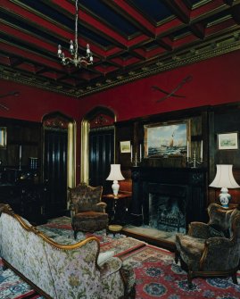 Interior. View of drawing room from West