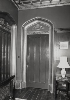 Interior. Drawing room, detail of door