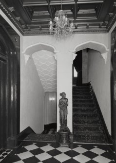 Interior. View of entrance hall from North