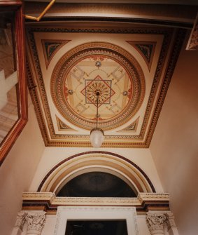 Interior.
Detail of ceiling, entrance lobby.