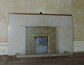 Interior.
Detail of 1930's fireplace in ground floor North-West room - original morning room.