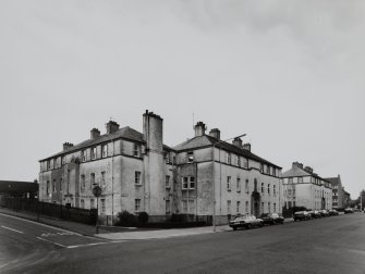 View from NE showing junction with Charlotte Street.