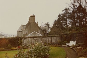 View of house and garden from East.
