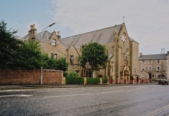 View from South West showing church and presbytery