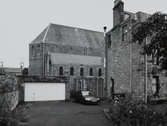 View from North West showing rear of presbytery, lady chapel and apse