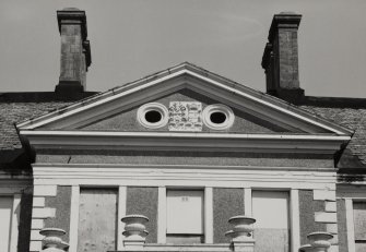 Strathleven House.
Detail of tympanum on South front.