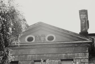 Strathleven House.
Detail of pediment on North facade