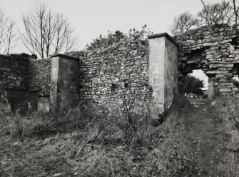 Strathleven House, Stables and Coach House.
Detail of western corner of courtyard.