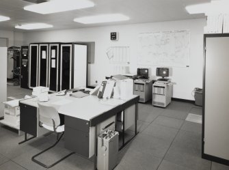 Interior.
View of computer network room.