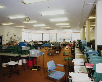 Interior.
View of post room.