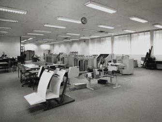 Interior.
View of print room.