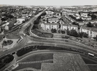 Aerial view from Centre One tower looking SE.