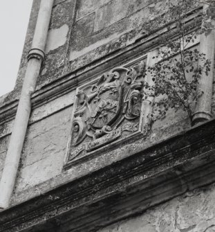 Detail of armorial plaque