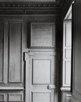 Strathleven House, interior.
Detail of cupboard door in North West corner of West room (dining room?).