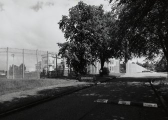 View of entrance road from West South West