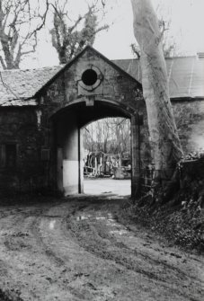 Entrance to courtyard, W elevation.
