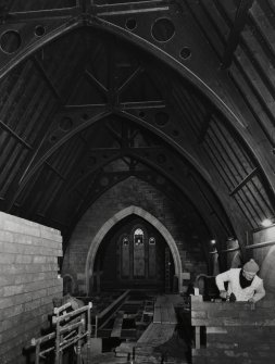 Interior.
View of roof structure.