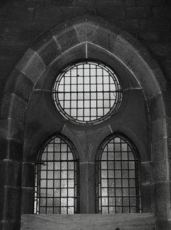 Interior.
Detail of W window.