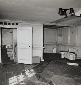Interior.
First floor, view of panelled room.