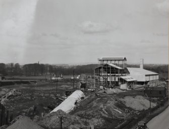 General view of construction works from E.