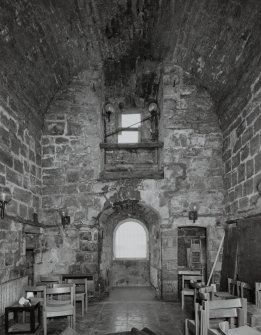 Tower, view of first floor Great Hall from West