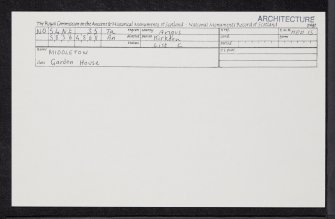 Middleton, NO54NE 35, Ordnance Survey index card, Recto
