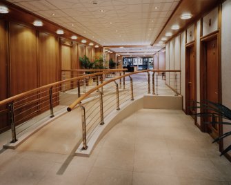 Interior.
View of W reception wing from N.
