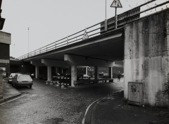 View of flyover from E.