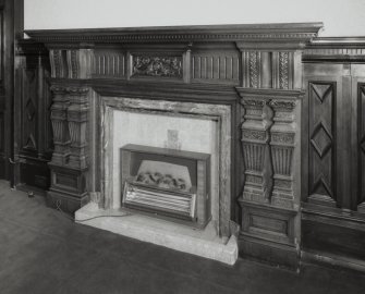 Council Chambers, detail of fireplace