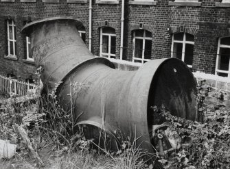 Detail of spare water turbine feed pipe.